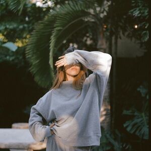 PARKE Charcoal Classic Mockneck - Lightly Worn